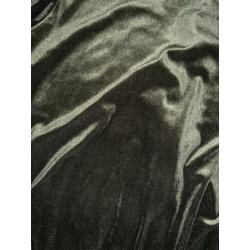 Donker groen velours vest met zwart maat M