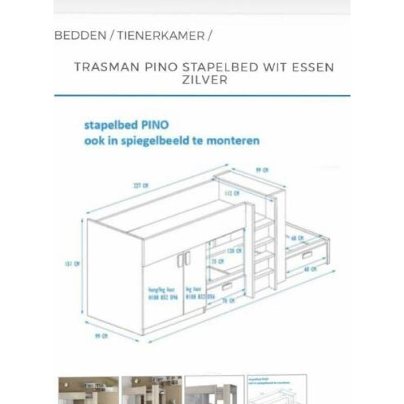 Stapelbed Trasman Pino