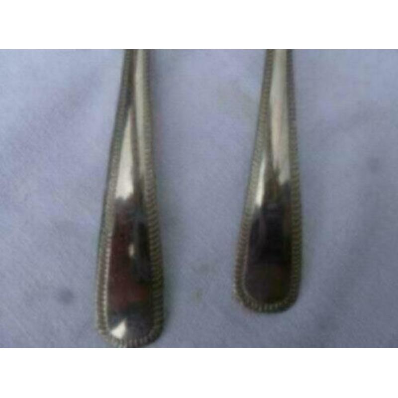 (A17) Italiaans silverplate saladebestek