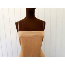 H&M gouden zomerjurk jurk maat 40 M jurkje summer dress