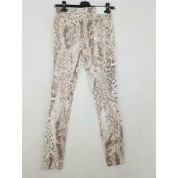 Nieuwe AIRFIELD panterprint broek subtiel glanzend maat 36