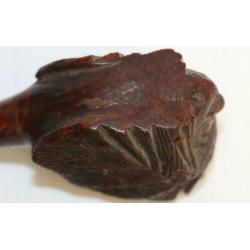 Antieke houten gesculpteerde pijp REAL BRIAR (OBEIG) indiaan