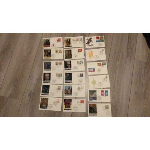 Duitsland,63 stuks 1 e dagsenveloppen