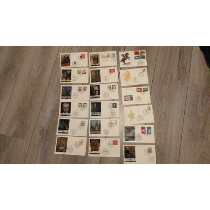 Duitsland,63 stuks 1 e dagsenveloppen