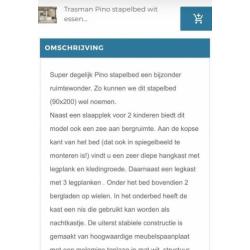 Stapelbed Trasman Pino