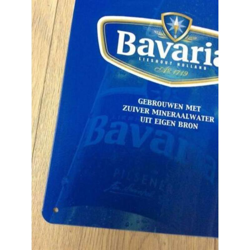 BAVARIA Bier - Metalen Reclame Bord Plaat Wandbord bar