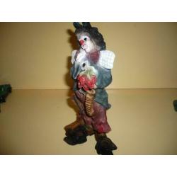 Mie18> clown 19 cm van dipinto a mano italy