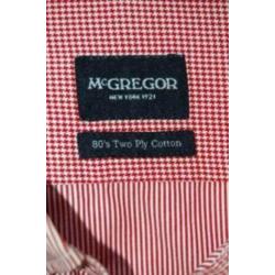 Mc.GREGOR gestreept overhemd, shirt, rood - wit (roze) Mt. L