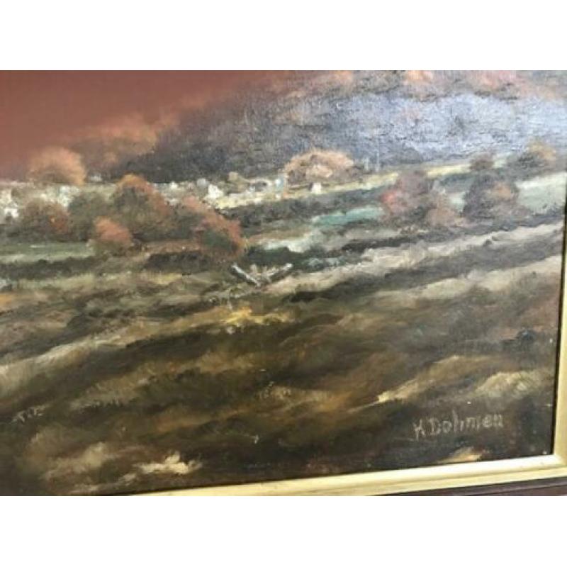 Prachtig olieverf schilderij H.Dohmen (gesigneerd)form.40x60