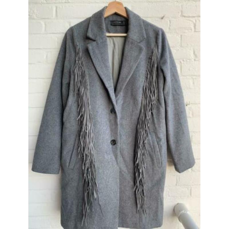 Religion Grijs wollen dames jas maat S/10/38