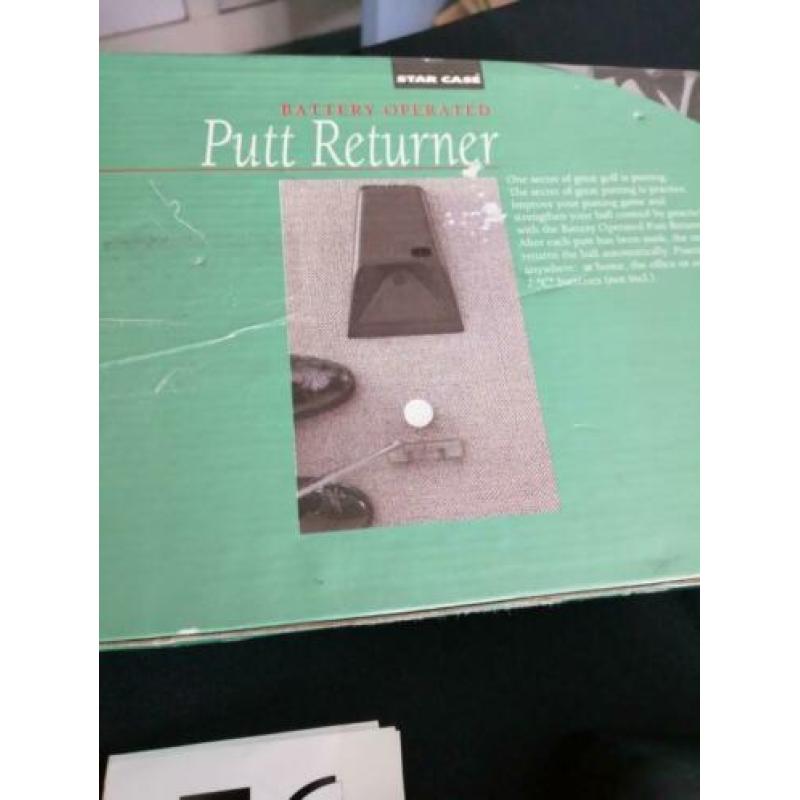 Star case battery operated putt returner met putter