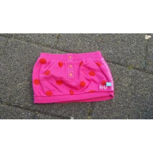 Lief - fuchsia roze rok maat 62