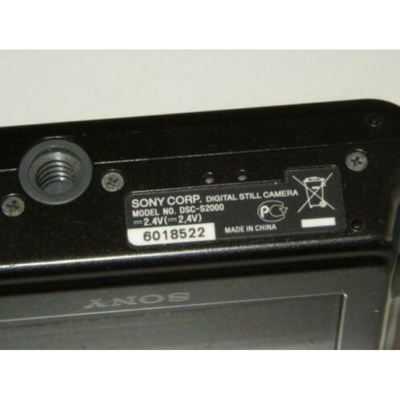 Sony CyberShot DSC-S2000 Black TEAB