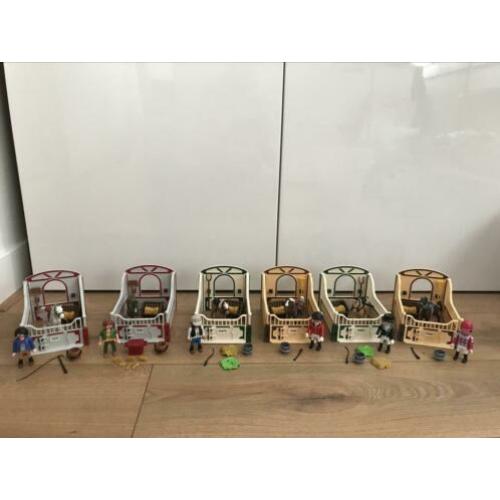 Playmobil 6 paardenstallen 5107 5108 5109 5110 5111 5112