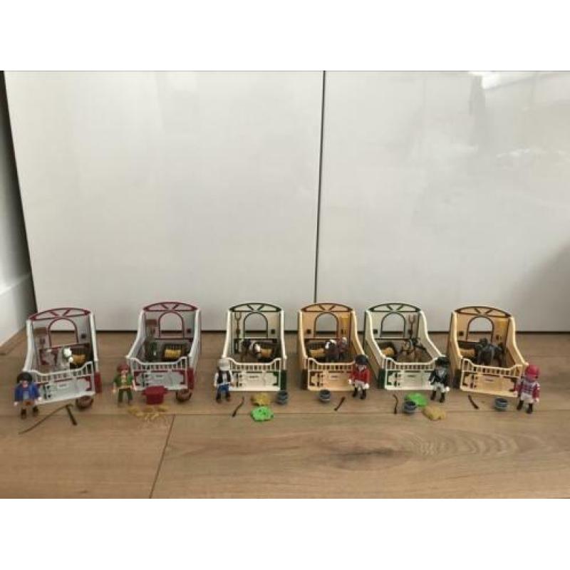 Playmobil 6 paardenstallen 5107 5108 5109 5110 5111 5112