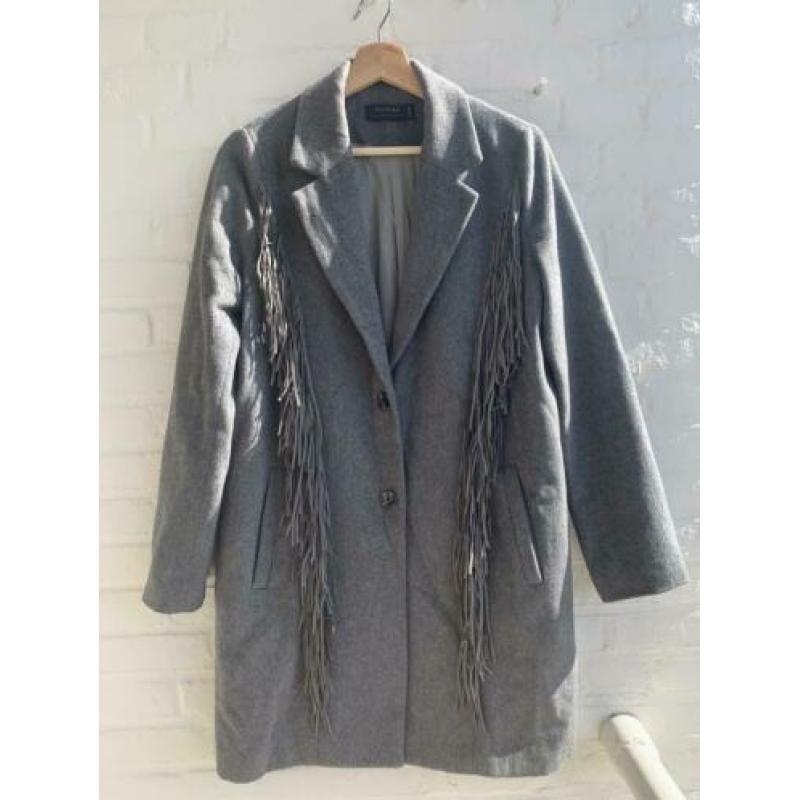 Religion Grijs wollen dames jas maat S/10/38