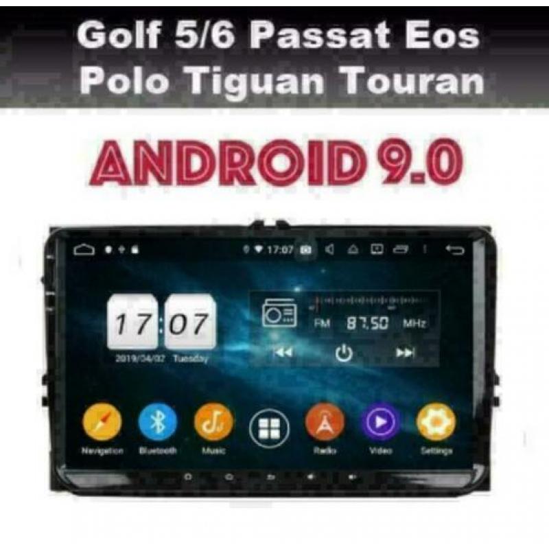 Vw Caddy Passat TIguan Touran 9inch navigatie android 9.0 HD