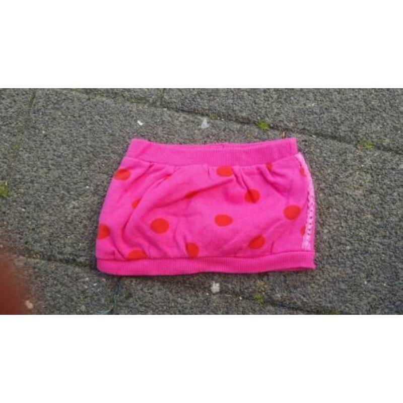 Lief - fuchsia roze rok maat 62