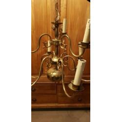 Kroonluchter messing kleur