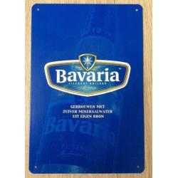 BAVARIA Bier - Metalen Reclame Bord Plaat Wandbord bar