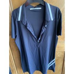 Penn & Ink polo blouse maat 42 donker blauw