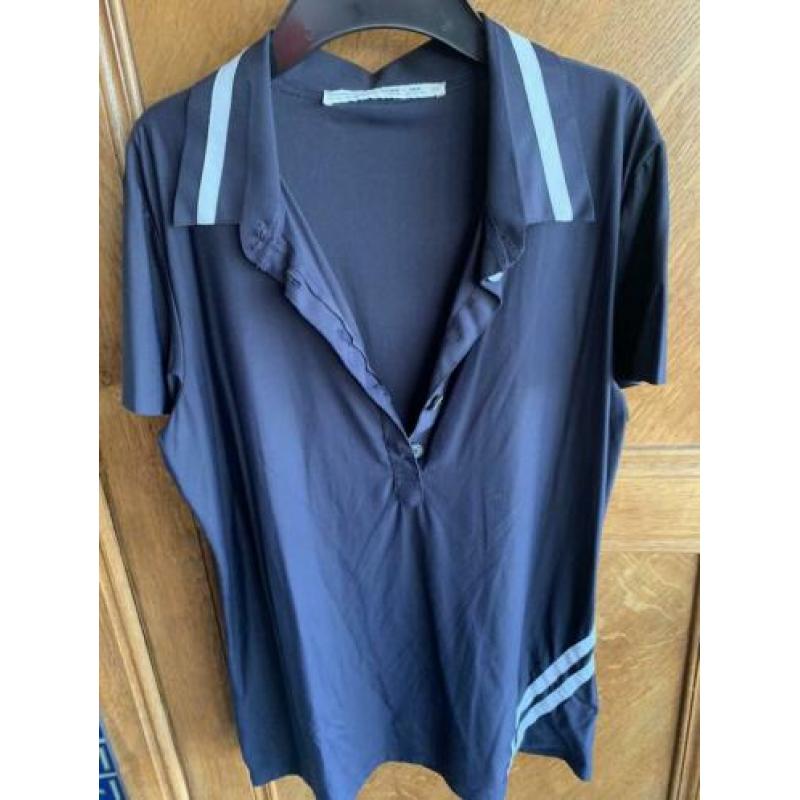 Penn & Ink polo blouse maat 42 donker blauw