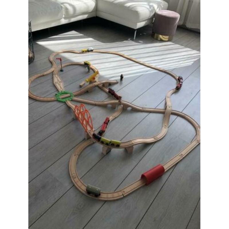 Grote heel veel Ikea houten trein set - bak vol+extra’s