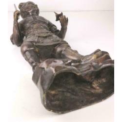 brons beeld oud samurai Japan Zeer precies gemaakt. Draagt l