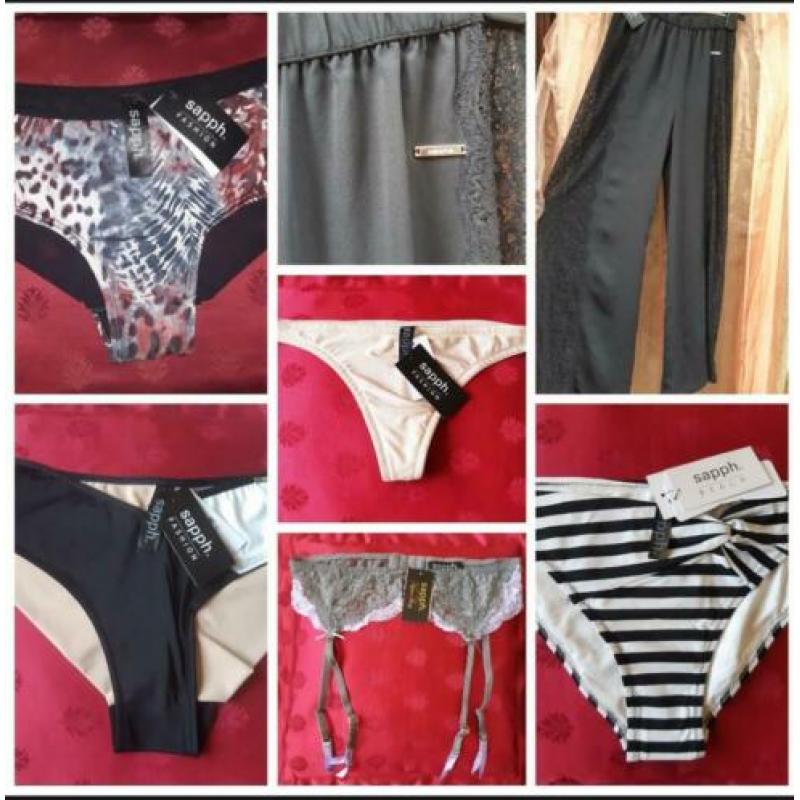 Sapph gloednwe hipsters strings slips jarretels S M L XL