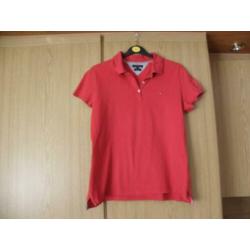 Goedkoop origineel rood college polo shirt TOMMY HILFIGER XL
