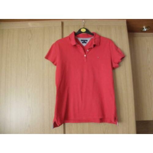 Goedkoop origineel rood college polo shirt TOMMY HILFIGER XL