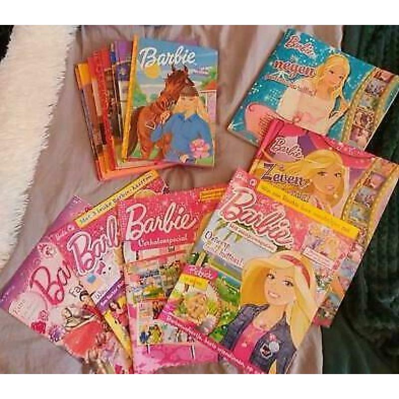 14 barbie 10 hardcover boeken 4 magazine in nette staat