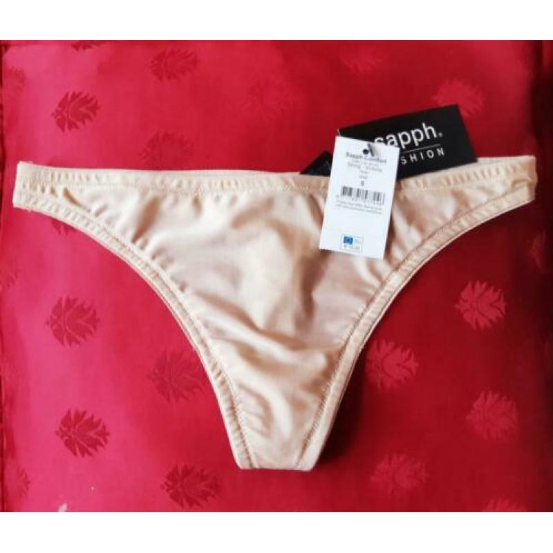 Sapph gloednwe hipsters strings slips jarretels S M L XL