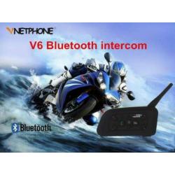 Nieuwe Bluetooth Motor Headsets V6 voor max. 6 Rijders