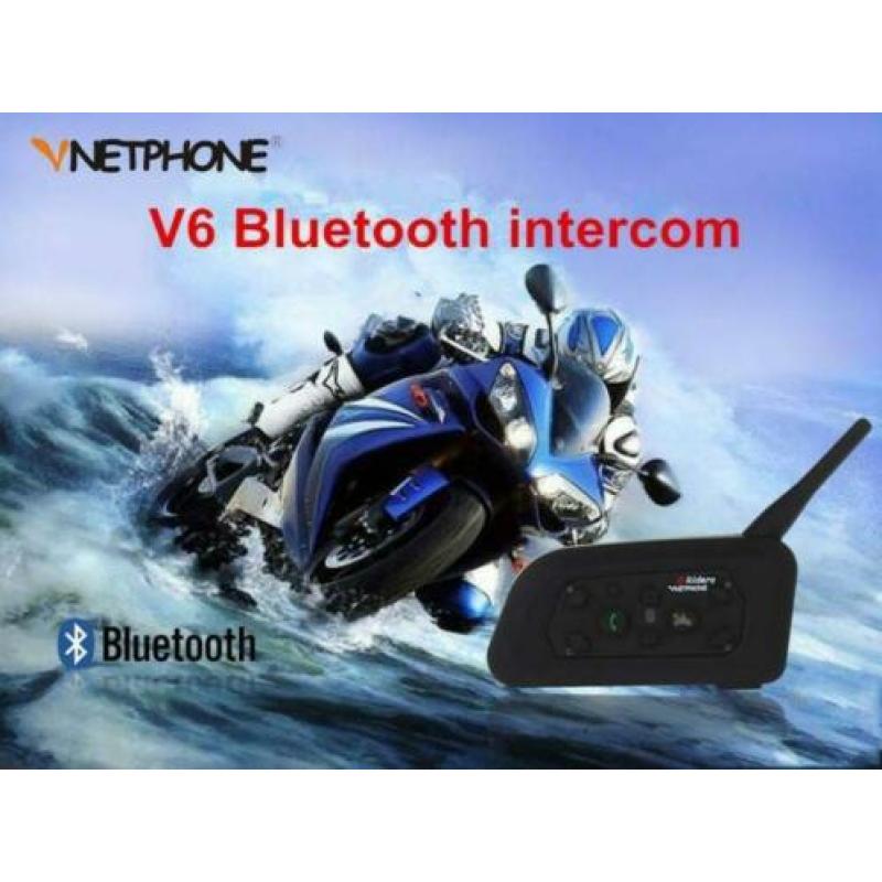 Nieuwe Bluetooth Motor Headsets V6 voor max. 6 Rijders
