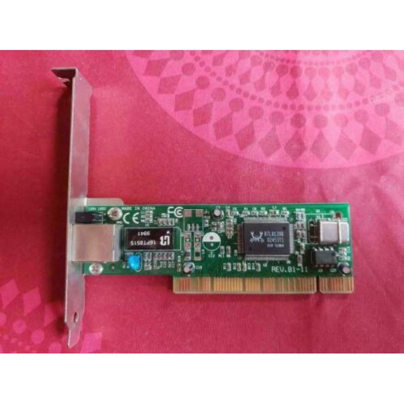 5x PCI LAN 10/100Mb netwerkkaartjes