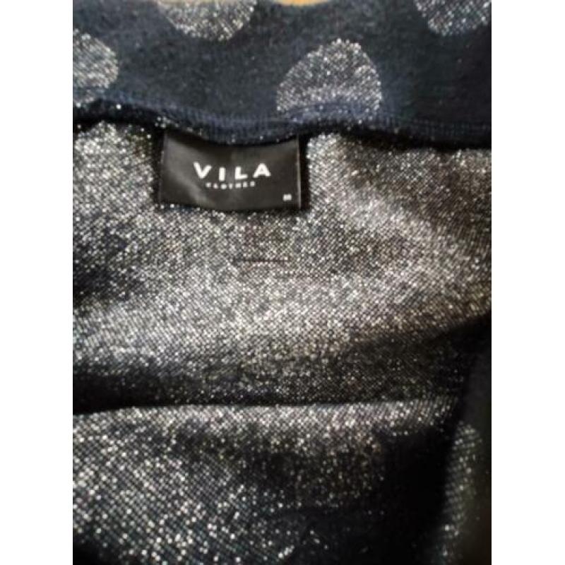 Vila rok | ZGAN | Zwart + zilveren stippen | glitter | M 38