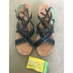 Replay sandalen, maat 39, met extra setje hakjes