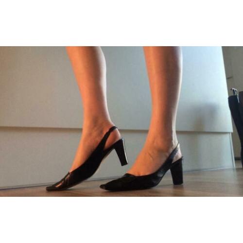 Elegante leren pumps maat 40