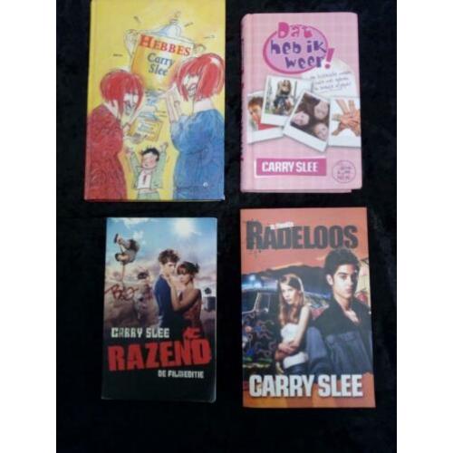 4x boek Carry Slee, totaalprijs €6,50