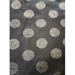 Vila rok | ZGAN | Zwart + zilveren stippen | glitter | M 38