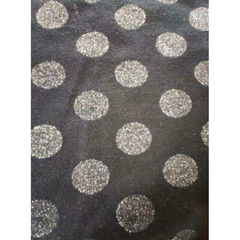 Vila rok | ZGAN | Zwart + zilveren stippen | glitter | M 38