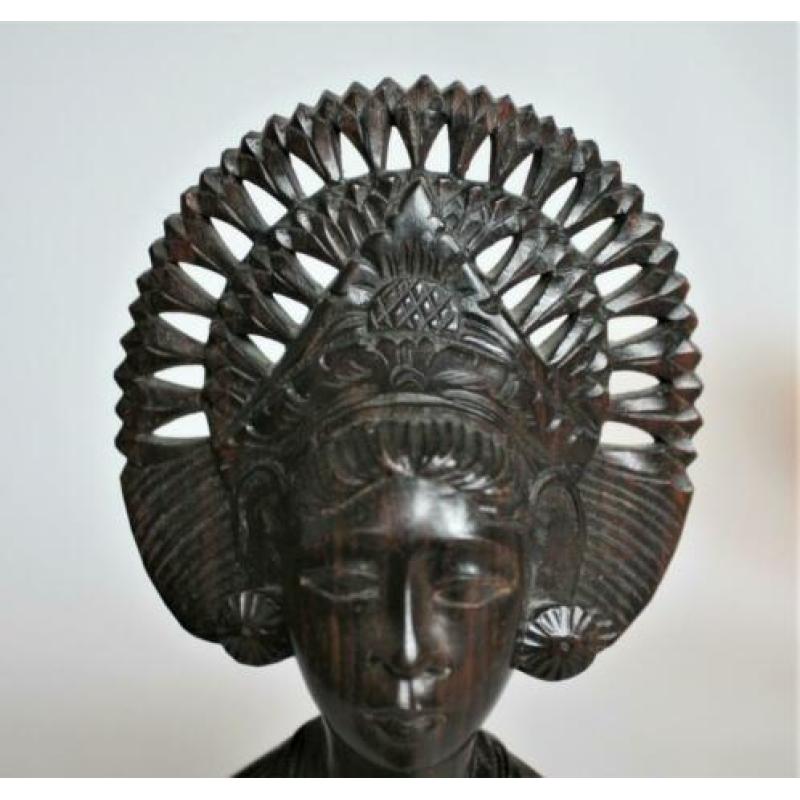 Buste Djanger Danseres Bali Coromandel hout