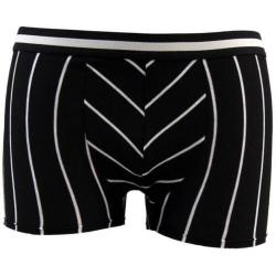 Jongens boxershort zwart met smalle strepen maat 140/152