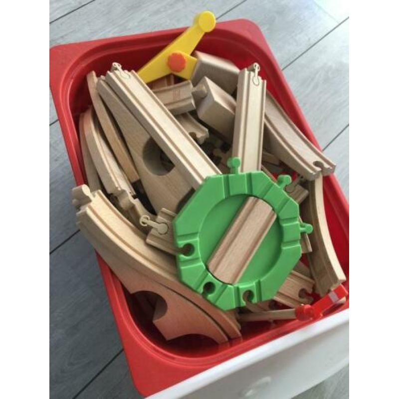 Grote heel veel Ikea houten trein set - bak vol+extra’s