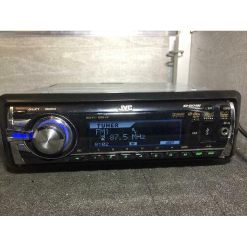 JVC radio cd mp3 aux USB afstandsbediening