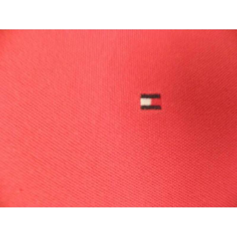 Goedkoop origineel rood college polo shirt TOMMY HILFIGER XL