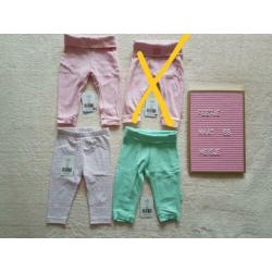 3x broekje joggingbroek legging maat 68 Feetje