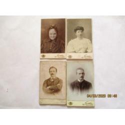 D-236 cdv Fotograaf J.Berger, Liège, België, setje van vier