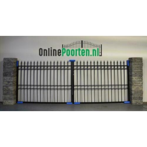 Rechte inrijpoort breedte 3 & 4m, hoogte 150cm compleet!